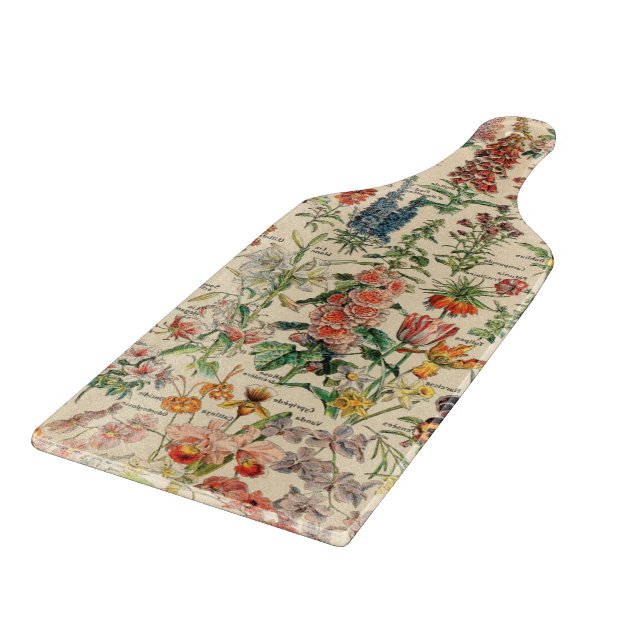 Vintage Flowers Cutting Board (Corner)