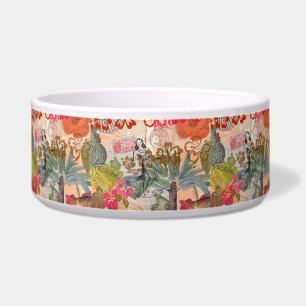 Vintage Flowers Hula Colourful Hawaiian Tropical