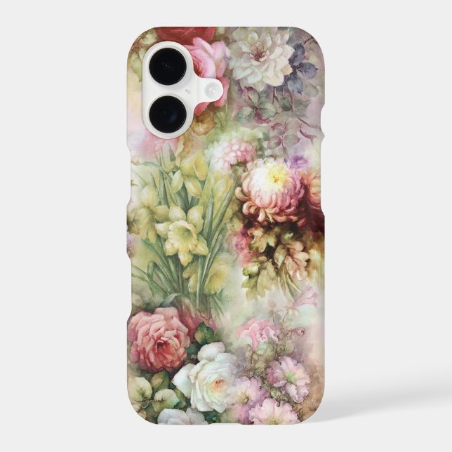 Vintage Flowers iPhone Case (Back)