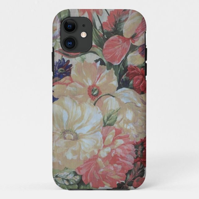 Vintage flowers iphone case (Back)