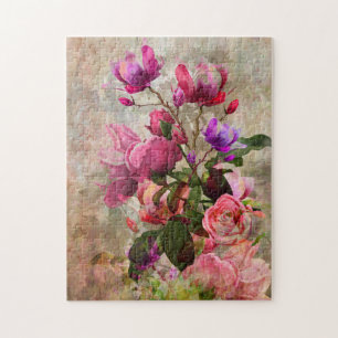 Vintage Flowers Jigsaw Puzzle