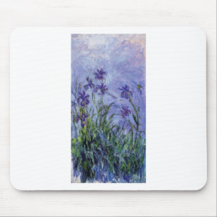 vintage flowers lilac-irises-1917 monet. mouse pad