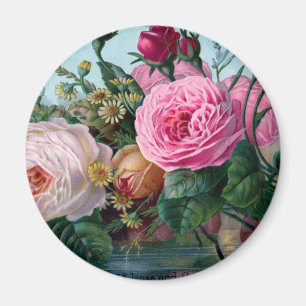 Vintage Flowers Magnet