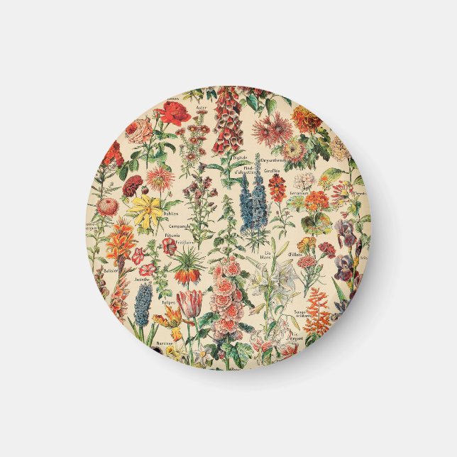 Vintage Flowers Magnet (Front)