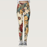 Vintage Flowers of Rose, Tulip, Lilies and Daisies Leggings<br><div class="desc">Step into a realm of timeless beauty with our Vintage-Inspired Floral and Leaf Pattern, a seamless tapestry that captures the essence of nature's elegance in a bright and cheerful display. This enchanting pattern invites you to embrace the charm of yesteryears and infuse any space with the heartwarming allure of vintage...</div>