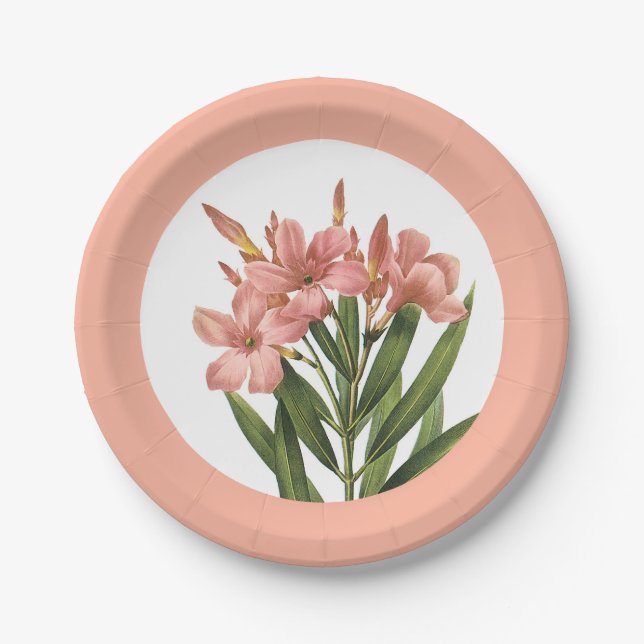Vintage Flowers paper plates 3 (Front)