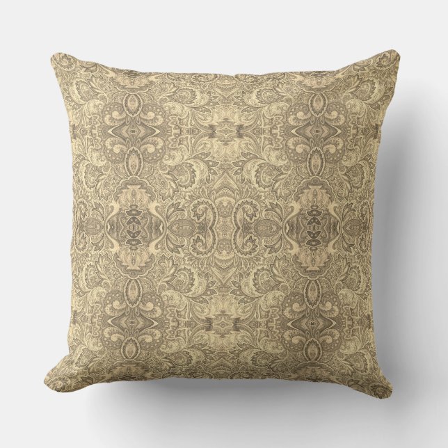 Vintage flowers pattern cushion (Front)