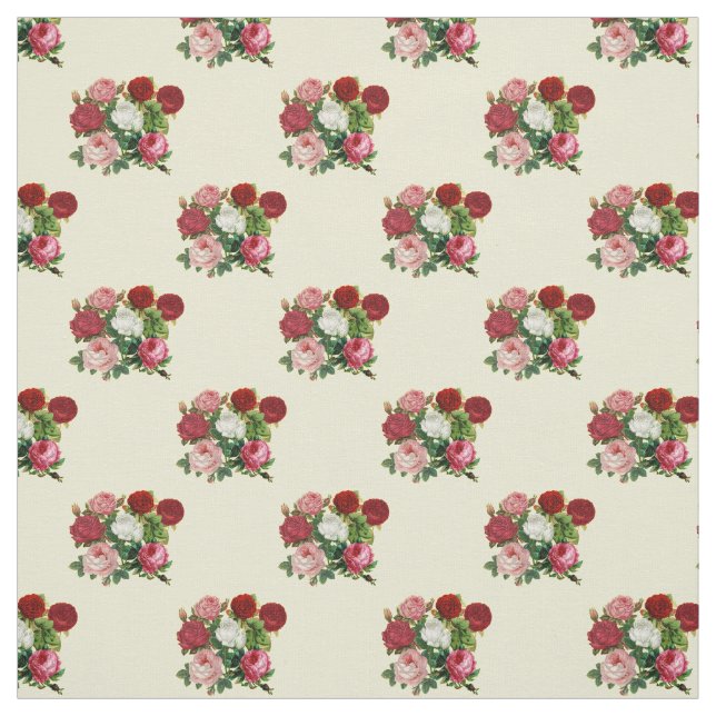 Vintage Flowers Pattern Fabric (Swatch)