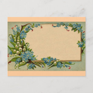 Vintage Flowers Postcard