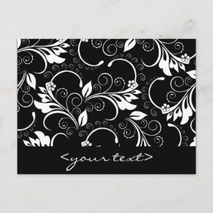 vintage flowers postcard