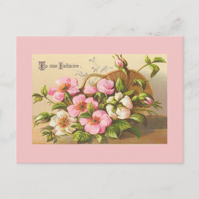 Vintage Flowers Postcards (Front)