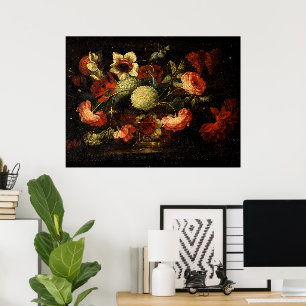 Vintage Flowers  Poster
