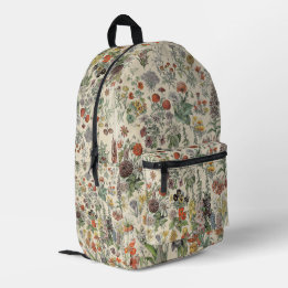 Vintage Flowers Printed Backpack