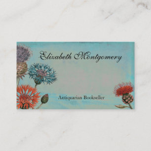 Vintage Flowers Professional Business Cards