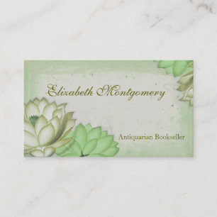 Vintage Flowers Professional Business Cards