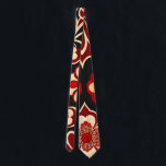 Vintage Flowers Red Green Floral Pattern Tie<br><div class="desc">The pattern design for women's clothing and fabric is a crucial element in creating a fashionable and eye-catching garment. The design can range from simple to complex, and can be inspired by various themes, such as nature, geometry, or abstract art. The fabric patterns can be created using various techniques, such...</div>