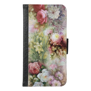 Vintage Flowers Samsung Galaxy S6 Wallet Case
