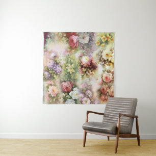 Vintage Flowers Tapestry