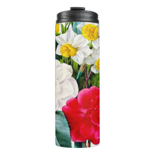 Vintage Flowers Thermal Tumbler