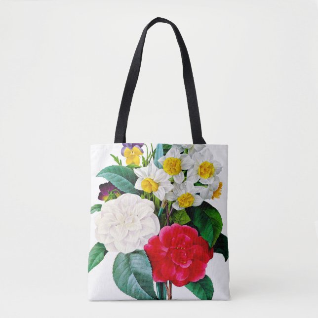 Vintage Flowers Tote Bag (Front)
