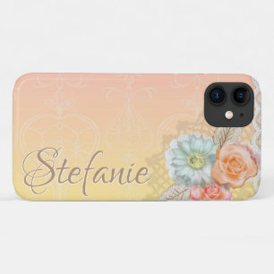 Vintage Flowers (yellow/orange) iPhone 11 Case