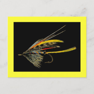 Vintage Fly Fishing art Invitation