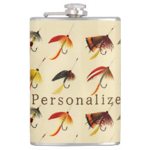 Vintage fly fishing lake fliers lures fisherman 