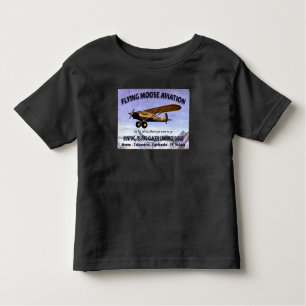 Vintage Flying Moose Aviation Sign Toddler T-Shirt