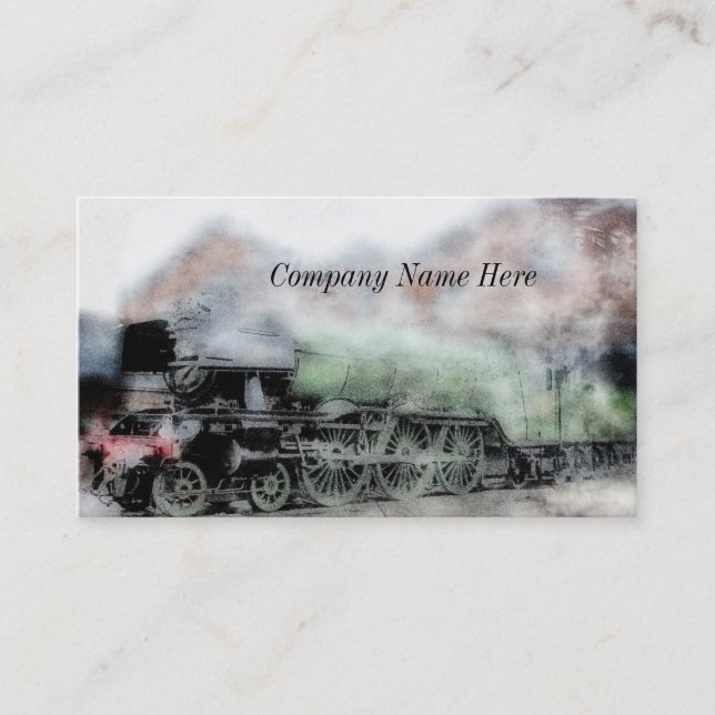 Vintage Flying Scotsman Grunge Business Cards (Front)