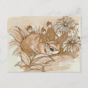 Vintage Flying Squirrel  Postcard