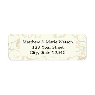Vintage Foliage Pattern Return Address Label