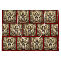 Vintage Folk Art Angel Gift Bag