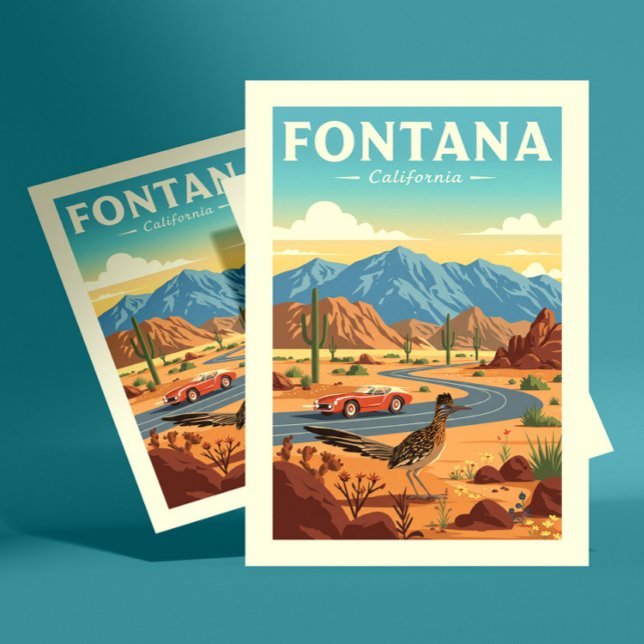 Vintage Fontana California Postcard (Creator Uploaded)