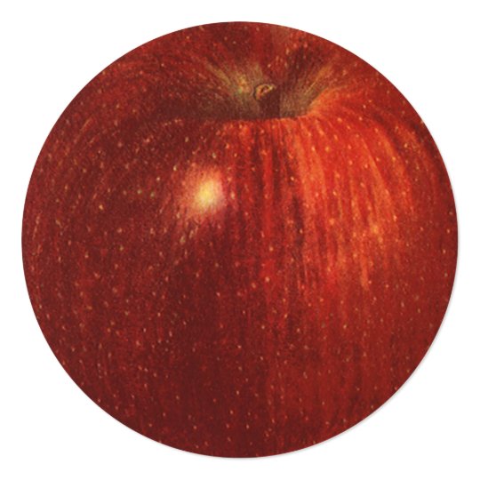 Vintage Food Fruit, Organic Red Delicious Apple Card