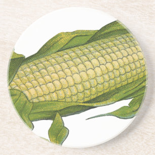 Vintage Food, Healthy Vegetables, Corn on the Cob Coaster