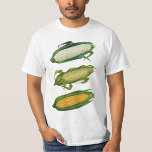 Vintage Food Healthy Vegetables, Fresh Corn on Cob T-Shirt
