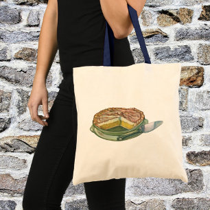 Vintage Food, Lemon Meringue Pie Dessert Tote Bag