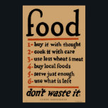 Vintage FOOD Poster Print - World War I Era<br><div class="desc">This is a digitally remastered print from the World War I era. Features Food theme - to promote the responsible use of food. We have spared no expense to digitally remaster this print to be beautiful artwork in your home or kitchen.</div>