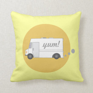 Vintage Food Truck Pillow
