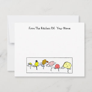 Vintage Foods Editable Kitchen Calling Card