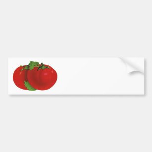 Vintage Foods, Organic Red Ripe Heirloom Tomato Bumper Sticker