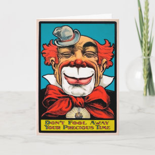 Vintage Fool Birthday Card