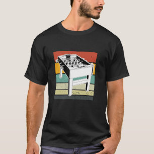 Vintage Foosball Table Football Soccer Foosball Pl T-Shirt