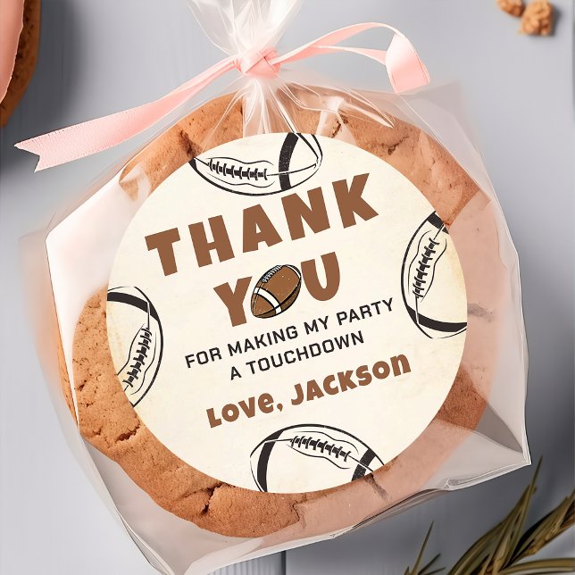 Vintage Football Birthday Sticker (Creator Uploaded)