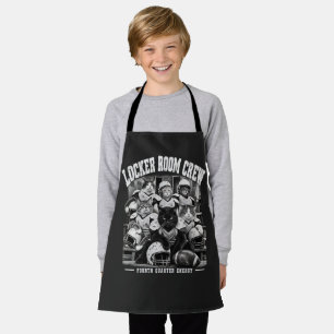 Vintage Football Cats Locker Room Crew Copy Apron