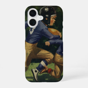 Vintage Football, Children, Boys Playing Sports iPhone 16 Case