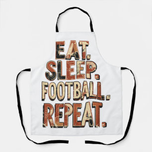Vintage Football Fan Design   Retro Soccer Graphic Apron