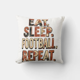 Vintage Football Fan Design Retro Soccer Graphic Cushion