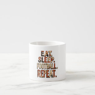 Vintage Football Fan Design Retro Soccer Graphic Espresso Cup