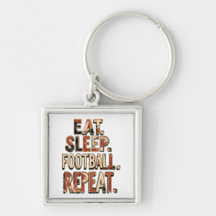 Vintage Football Fan Design Retro Soccer Graphic Key Ring